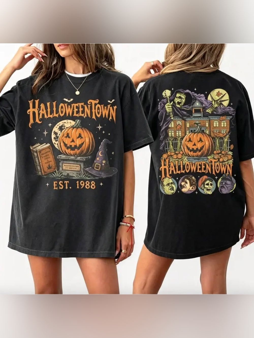 HalloweenTown Black Graphic Tee Shirt